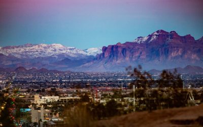 20210127 - 8632 Four Peaks Snow Sunset
